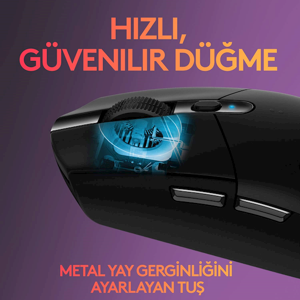 Logitech G305 Lightspeed 910-005283 Wireless Optik Oyuncu Mouse Siyah Görseli