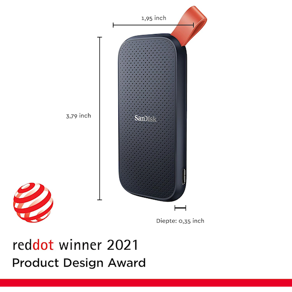 Sandisk 480 Gb Portable Sdssde30-480g-g25 Usb 3.2 Taşınabilir Disk Görseli