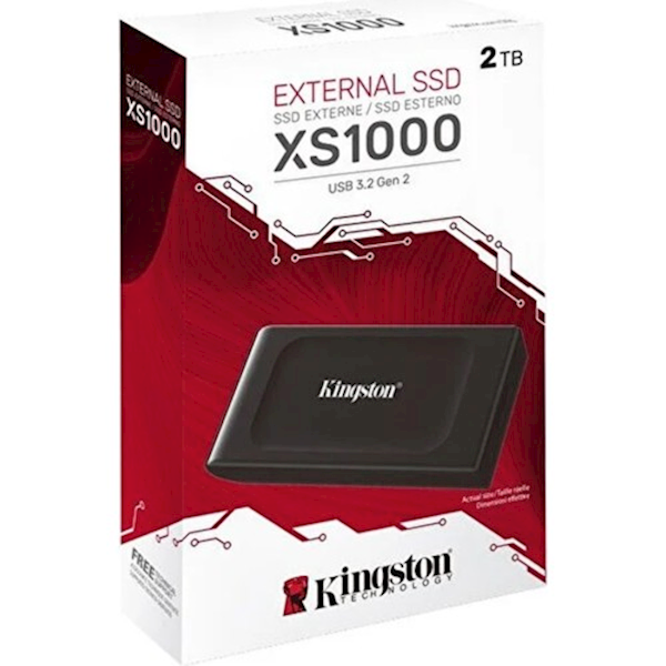 Kingston Xs1000 2 Tb Sxs1000/2000g Ssd Usb 3.2 Taşınabilir Disk Görseli