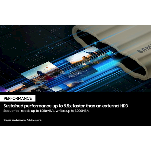 Samsung T7 Shield 1 Tb Mu-pe1t0s/ww Usb 3.2 Siyah Taşınabilir Ssd Görseli