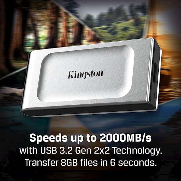 Kingston Xs2000 1 Tb Sxs2000/1000g Ssd Usb 3.2 Taşınabilir Disk Görseli