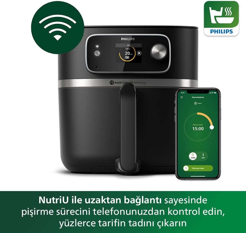 Philips Airfryer Hd9880/90 7000 Serisi Combi Xxl Connected 8.3 Lt Yağsız Fritöz Görseli