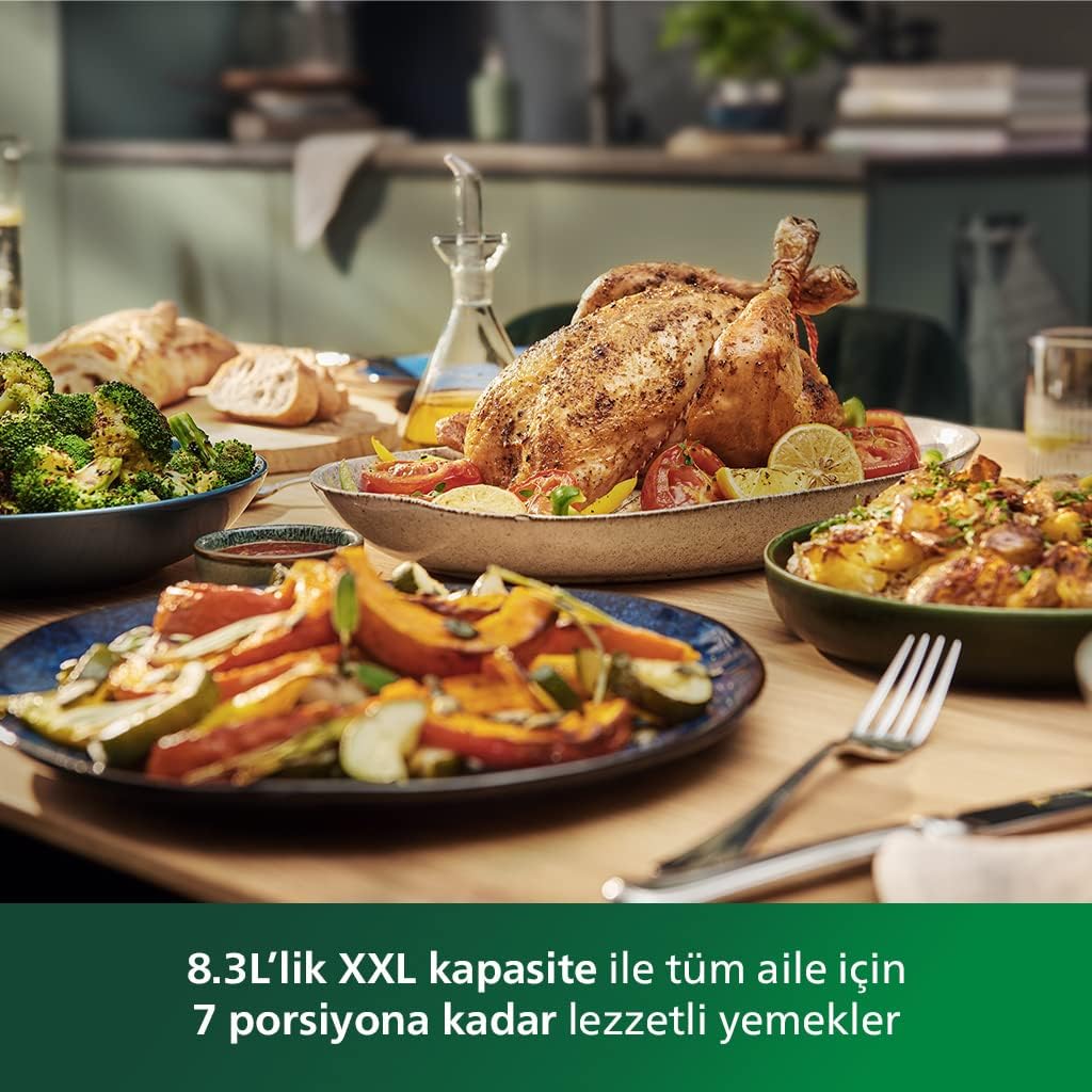 Philips Airfryer Hd9880/90 7000 Serisi Combi Xxl Connected 8.3 Lt Yağsız Fritöz Görseli