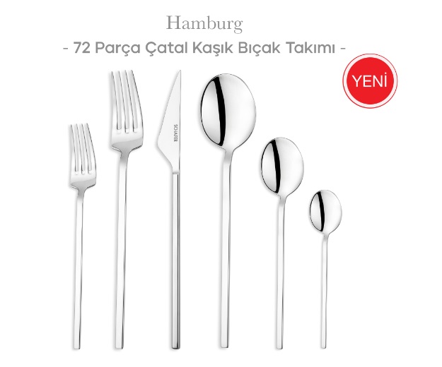 Schafer Hamburg 72 Parça Çatal Kaşık Bıçak Takımı-gümüş23