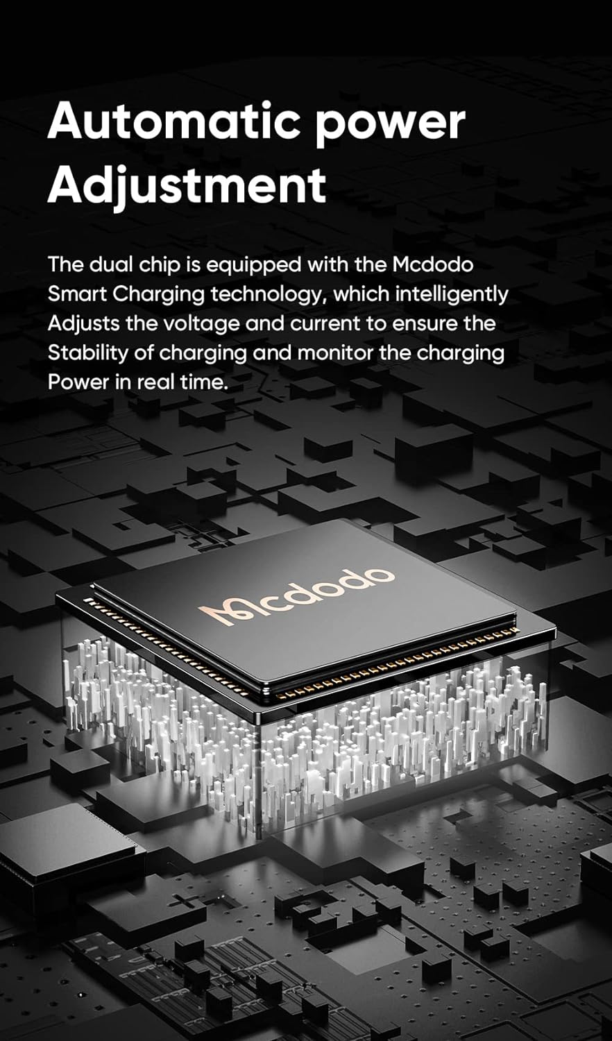 Mcdodo Ca-1080 Type-c Dijital Göstergeli Data Ve Şarj Kablosu 6a 1.2m - Siyah Görseli