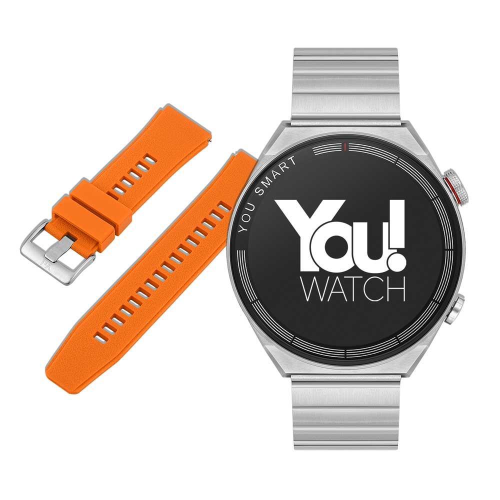 You Watch R13-ar137 You Silver & Orange Unisex Kol Saati