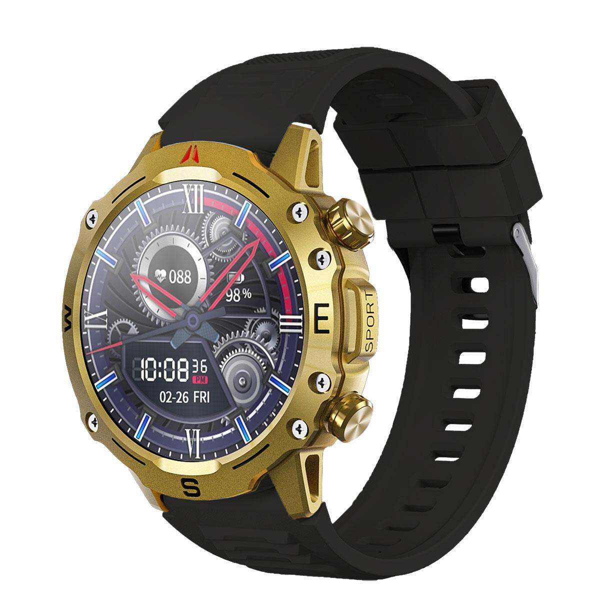 You Watch R15-ar153 You Gold & Black Silicon Unisex Kol Saati