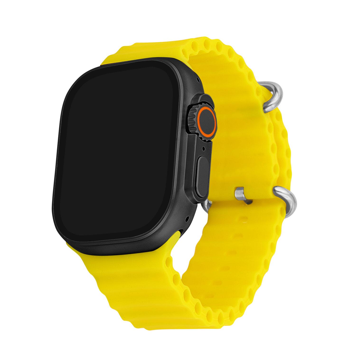 You Watch A8-a82pro You Black & Yellow Silicon Unisex Kol Saati