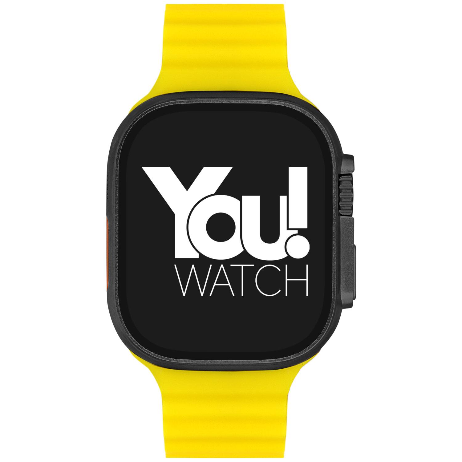 You Watch A8-a82pro You Black & Yellow Silicon Unisex Kol Saati Görseli