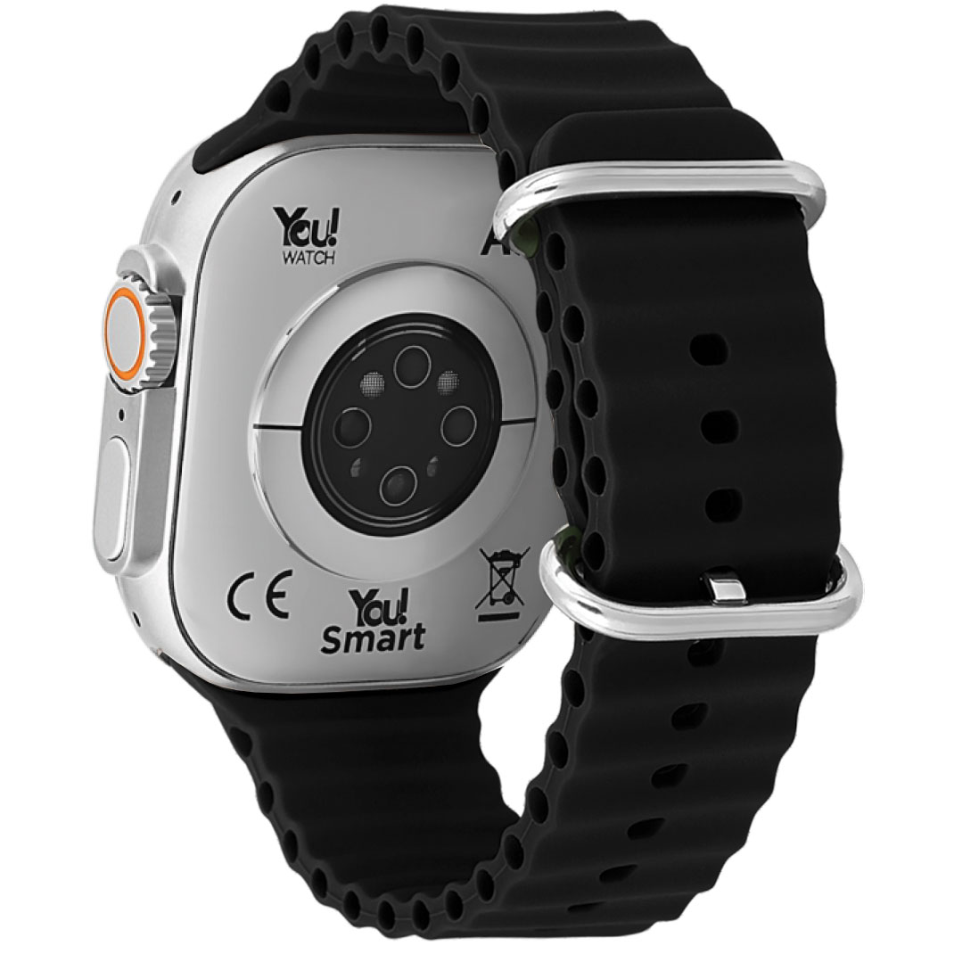 You Watch A8-a85pro You Silver & Black Silicon Unisex Kol Saati Görseli