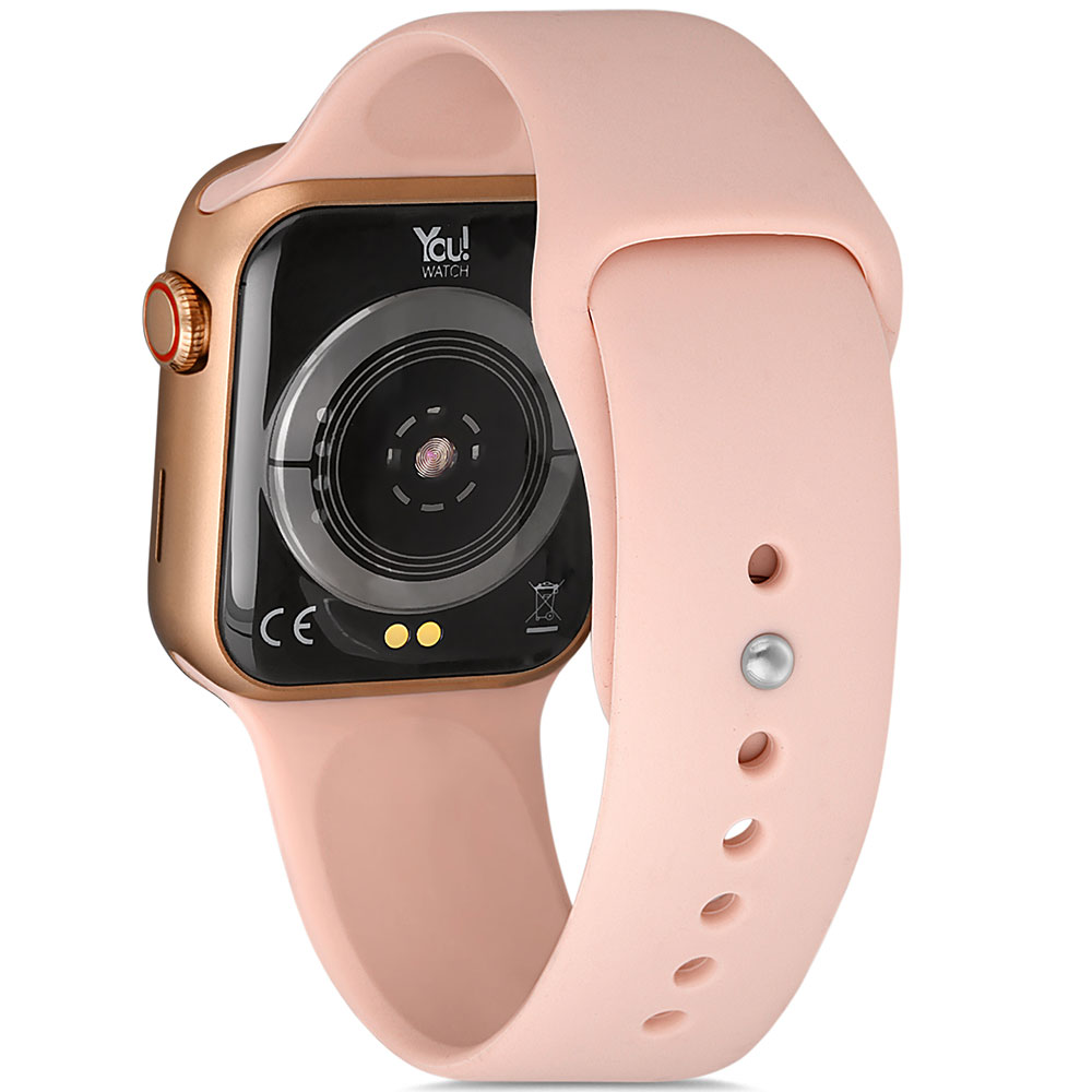You Watch F3-yf302 You Gold & Pink Silicon Unisex Kol Saati Görseli