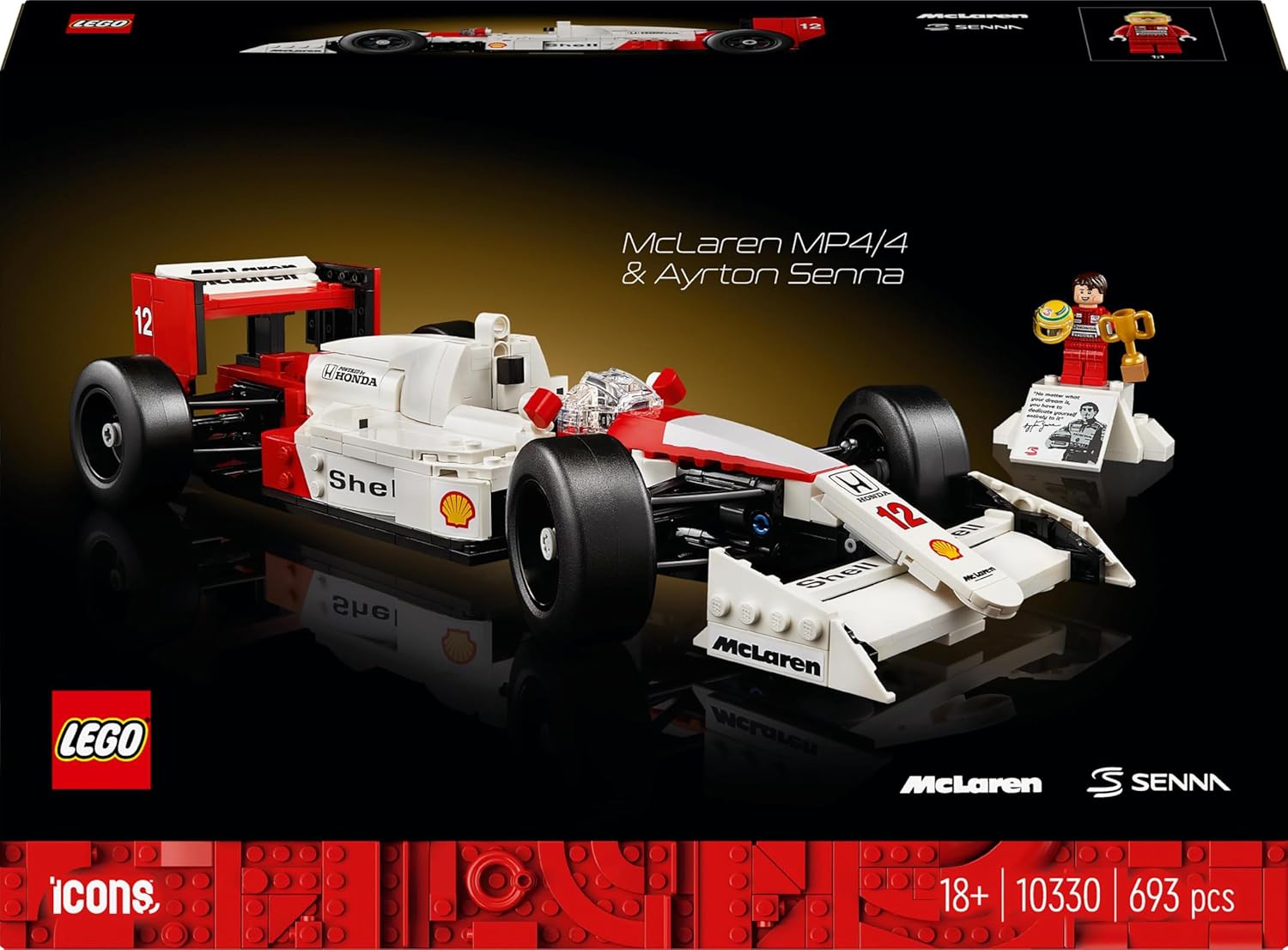 Lego 10330 Icons Mclaren Mp4/4 Ve Ayrton Senna Görseli
