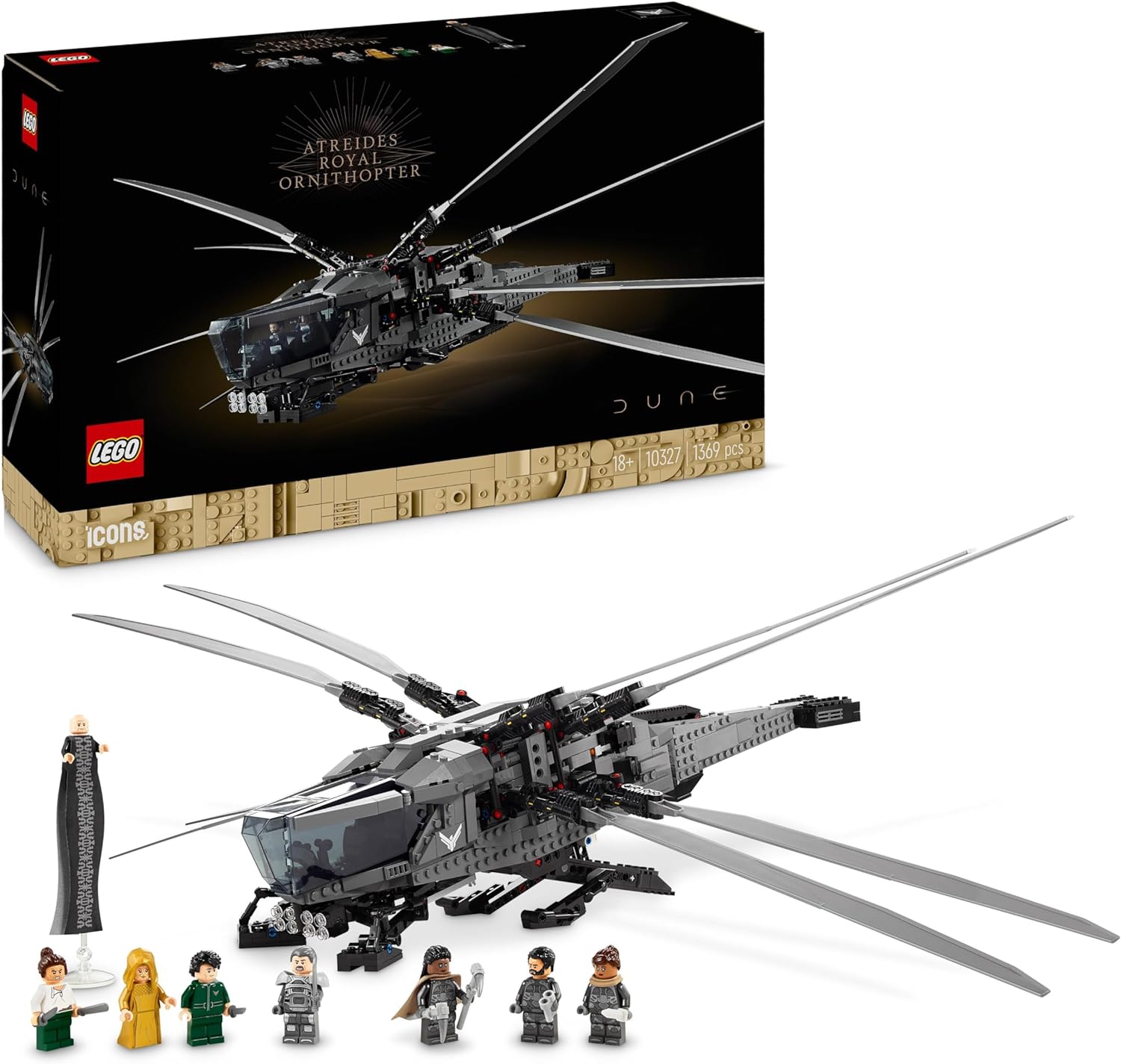 Lego 10327 Icons Dune Çöl Gezegeni Atreides Royal Ornithopter