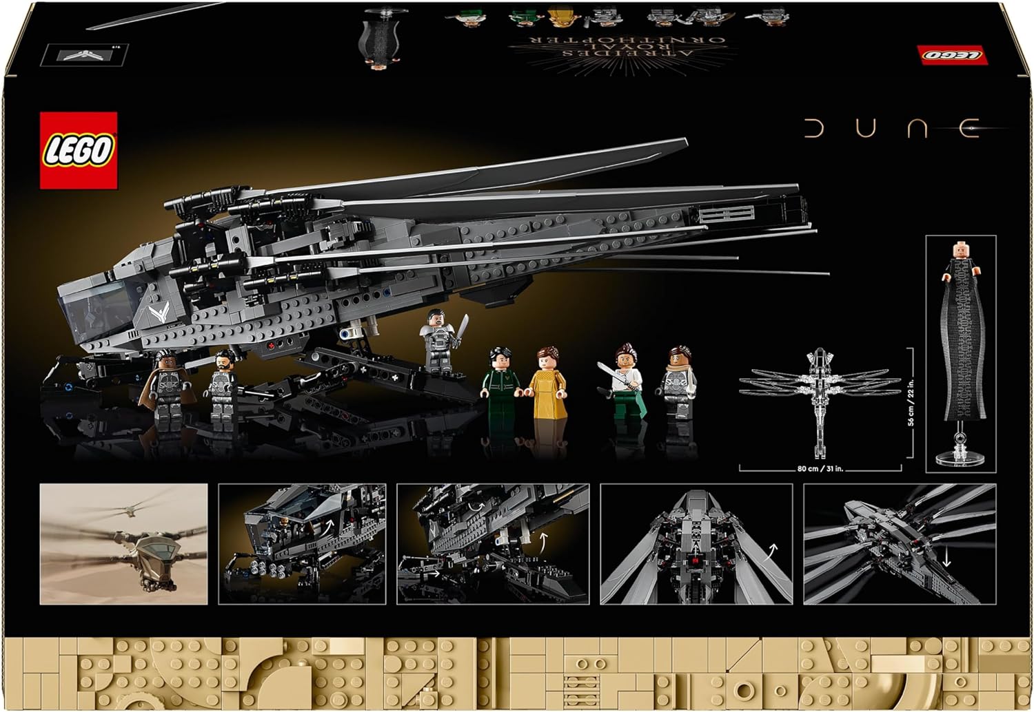 Lego 10327 Icons Dune Çöl Gezegeni Atreides Royal Ornithopter Görseli