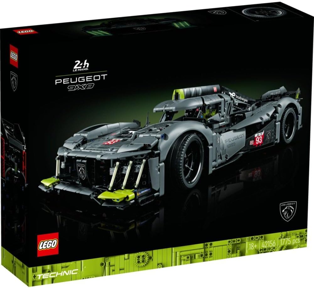 Lego 42156 Technic Peugeot 9x8 24h Le Mans Hybrid Hypercar Görseli