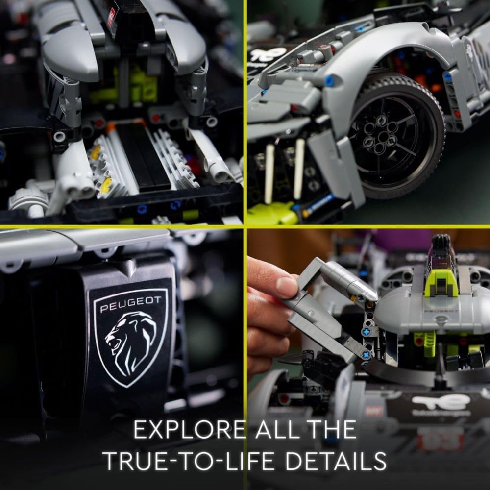 Lego 42156 Technic Peugeot 9x8 24h Le Mans Hybrid Hypercar Görseli