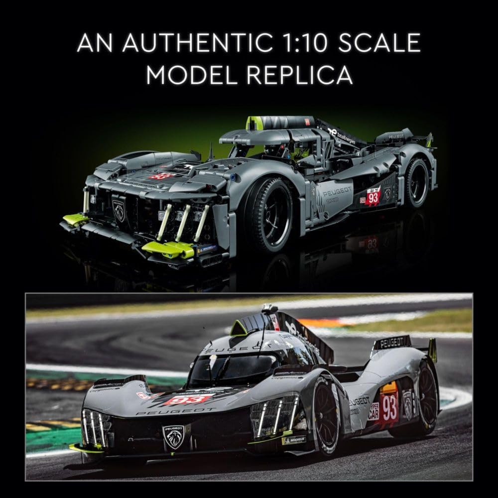 Lego 42156 Technic Peugeot 9x8 24h Le Mans Hybrid Hypercar Görseli