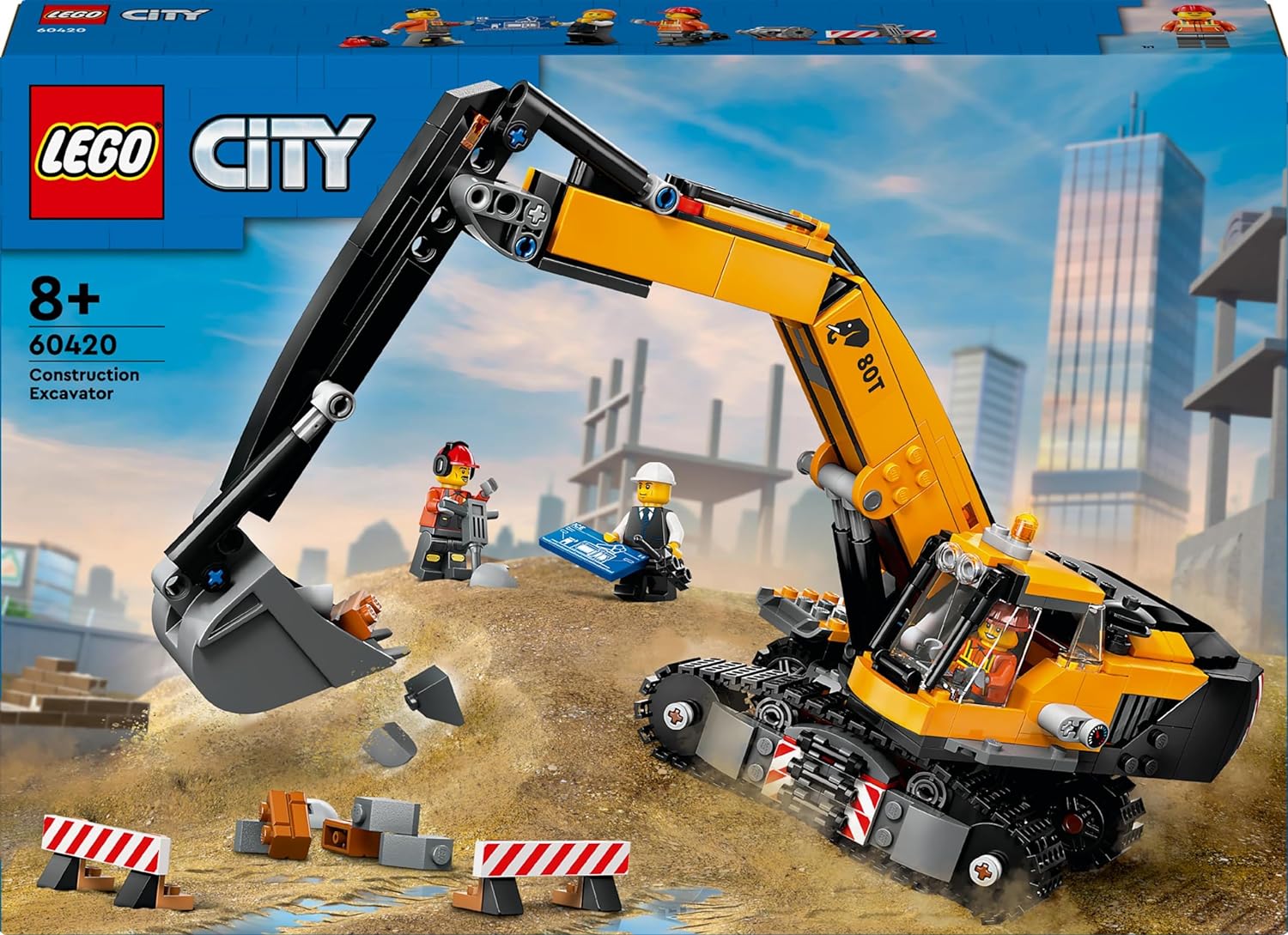 Lego 60420 City Sarı İnşaat Ekskavatörü Görseli