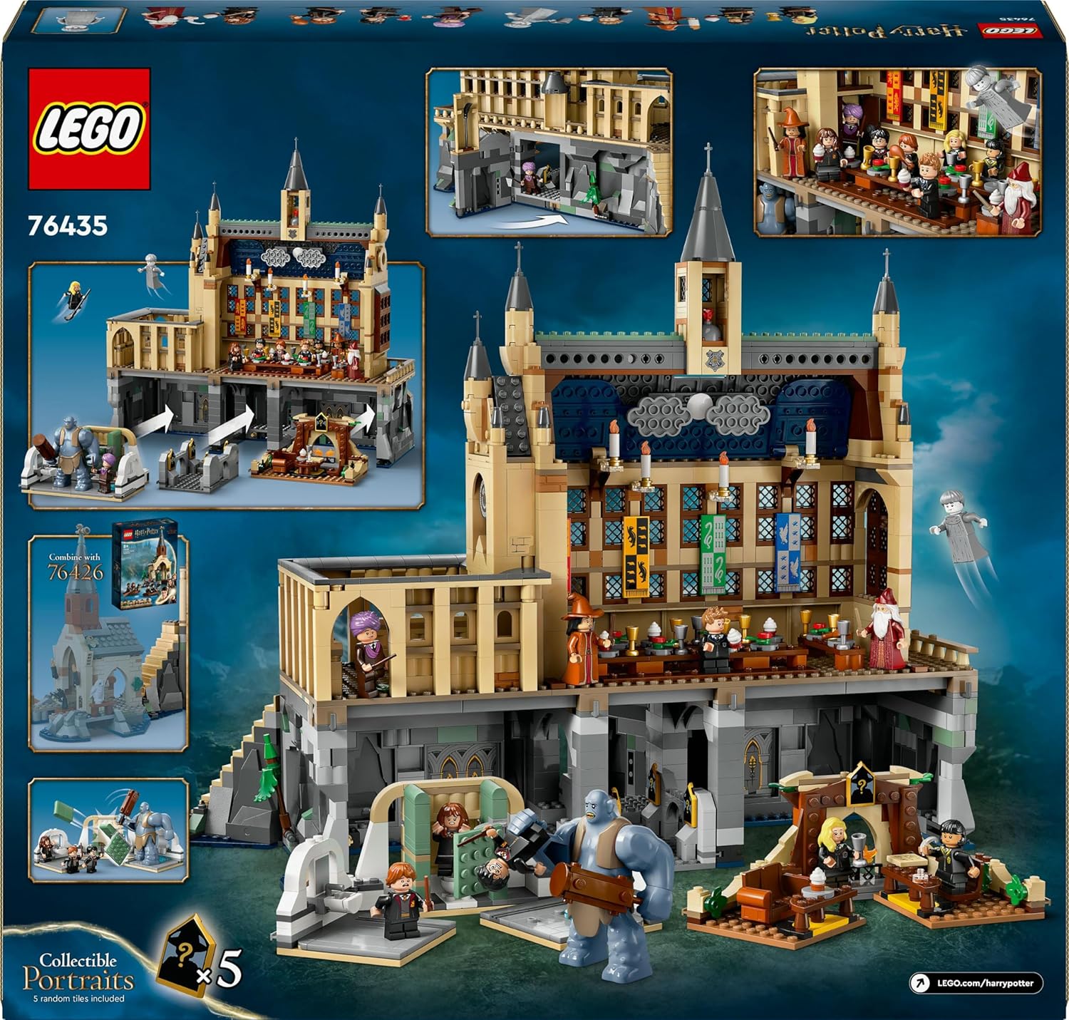 Lego 76435 Harry Potter Hogwarts Şatosu Büyük Salon Görseli