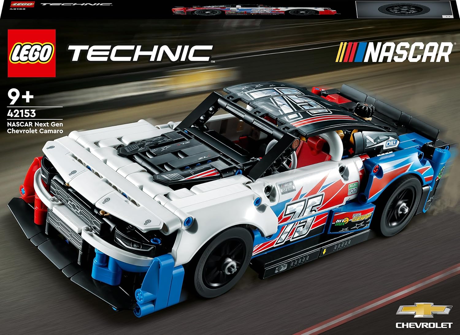 Lego 42153 Technic Nascar Yeni Nesil Chevrolet Camaro Zl1 Görseli