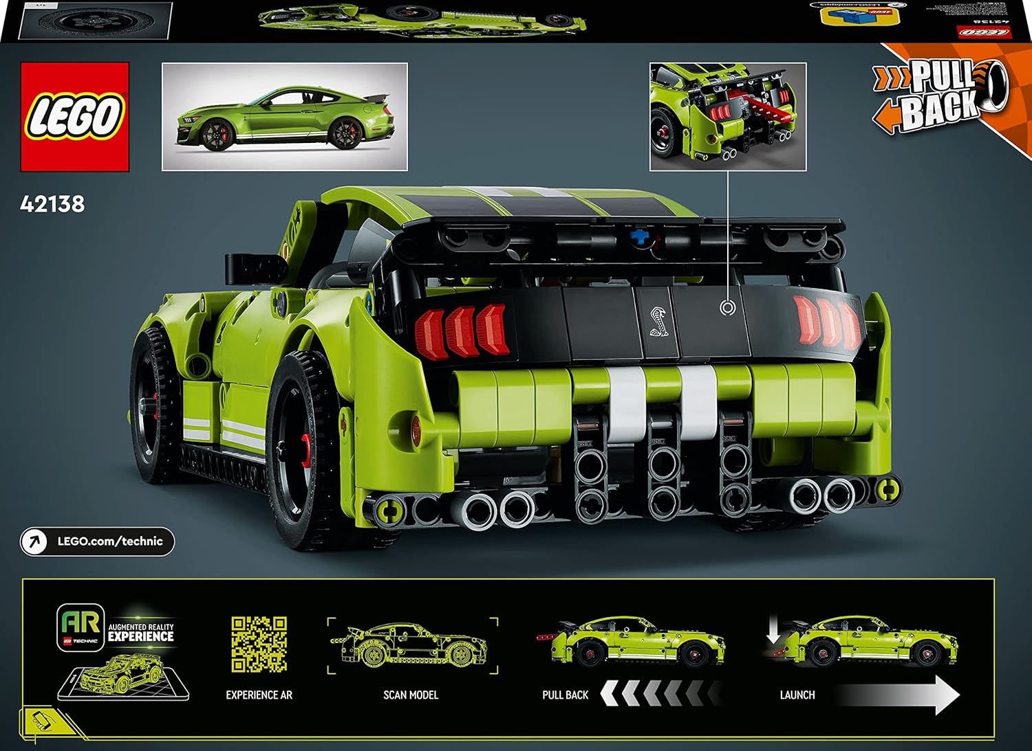 Lego 42138 Technic Ford Mustang Shelby Gt500 Görseli