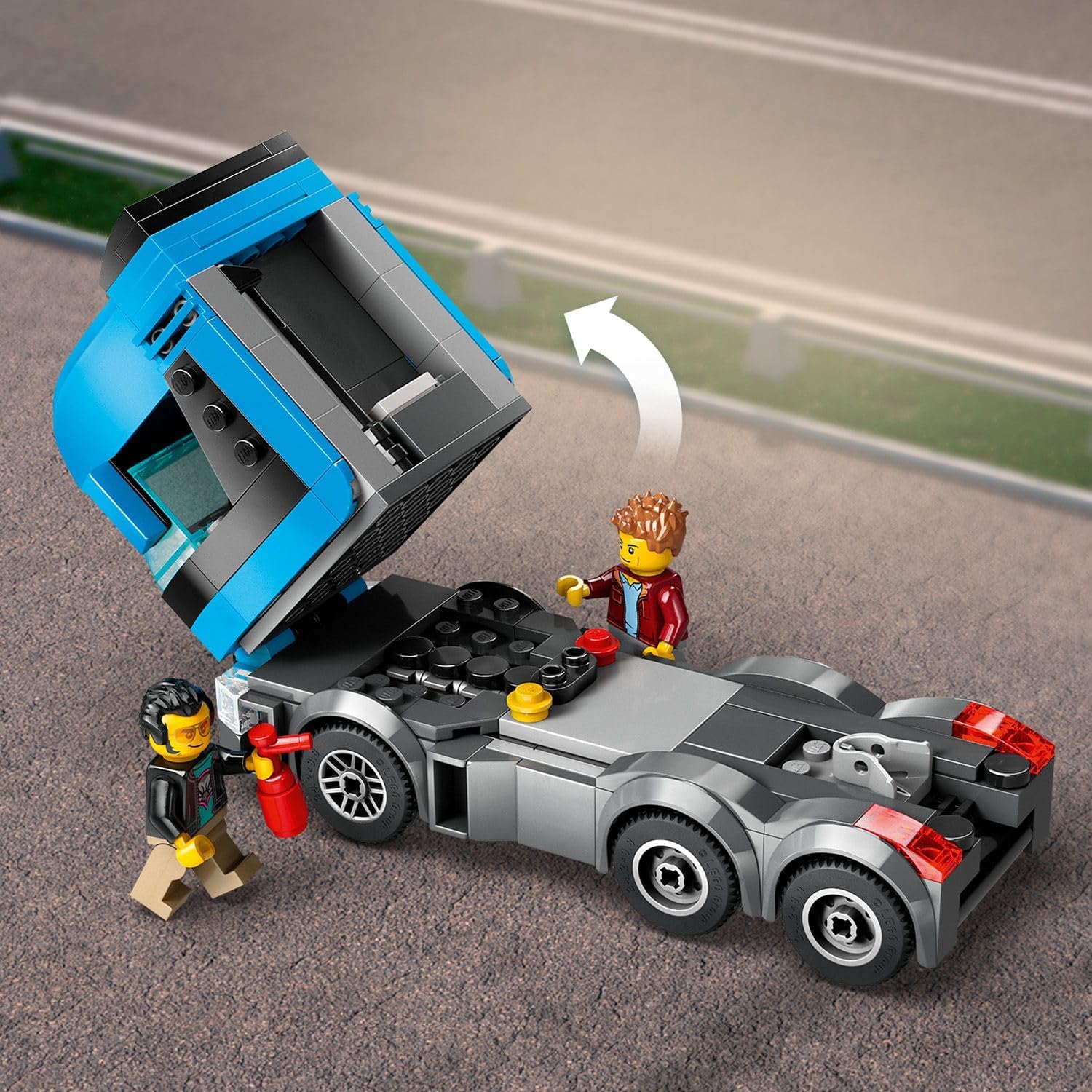 Lego 60408 City Spor Arabalı Araç Taşıma Kamyonu Görseli