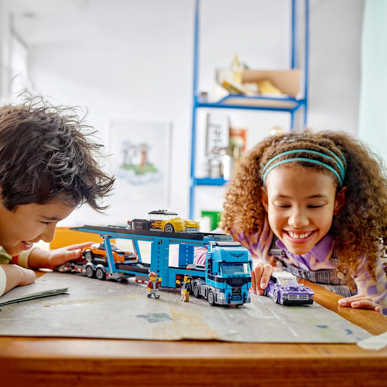 Lego 60408 City Spor Arabalı Araç Taşıma Kamyonu Görseli
