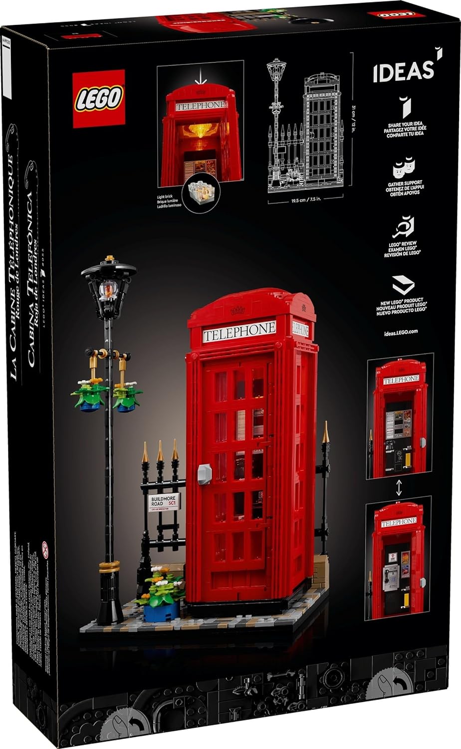 Lego 21347 Ideas Kırmızı Londra Telefon Kulübesi Görseli