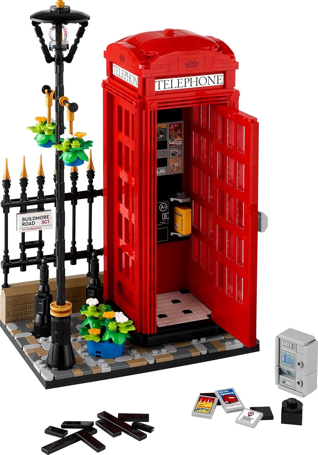 Lego 21347 Ideas Kırmızı Londra Telefon Kulübesi Görseli