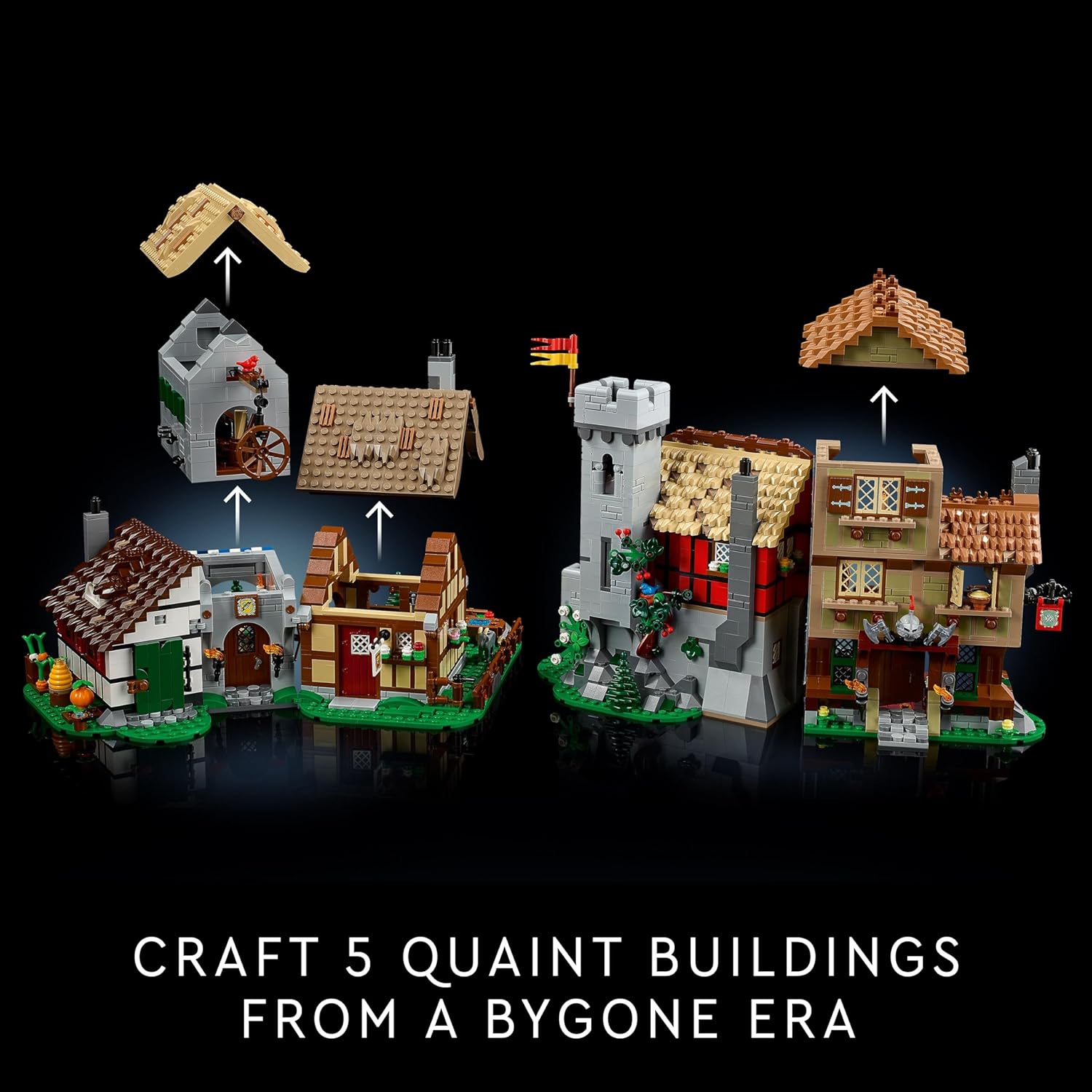 Lego 10332 Icons Medieval Town Square Görseli