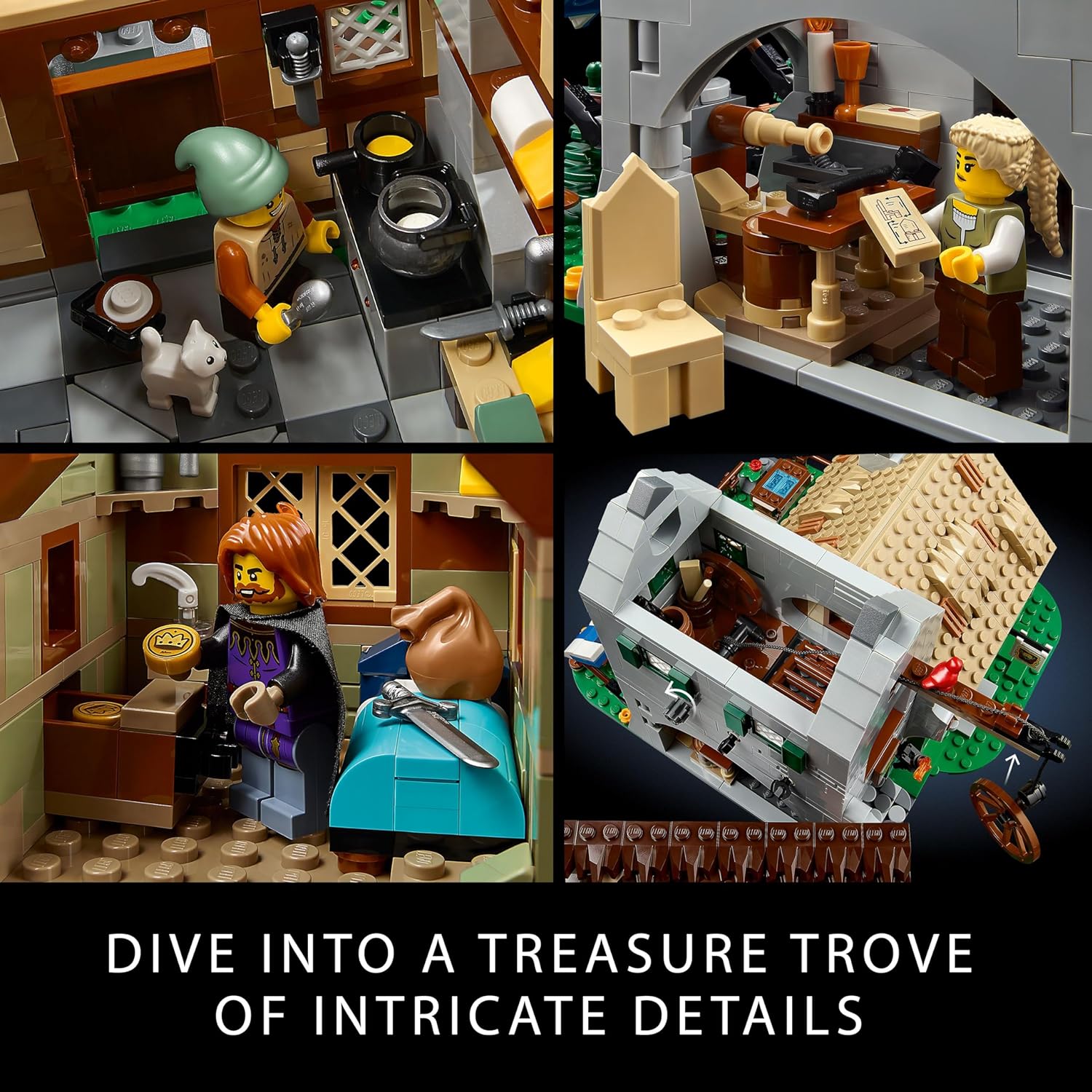 Lego 10332 Icons Medieval Town Square Görseli