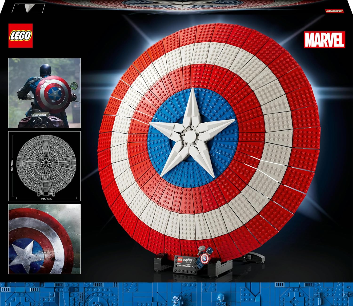 Lego 76262 Marvel Kaptan Amerika'nın Kalkanı Görseli