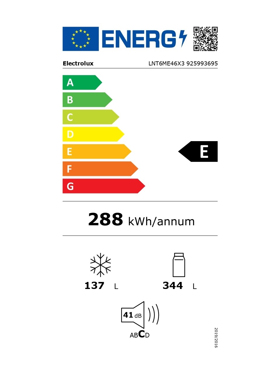 Electrolüx Lnt6me46x3 461 Lt. No Frost Combi Tipi Buzdolabı Görseli