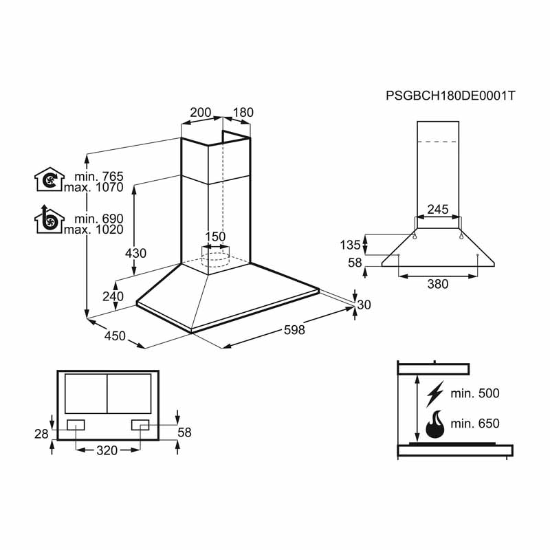 Electrolüx Efc226r 60 Cm Davlumbaz Görseli