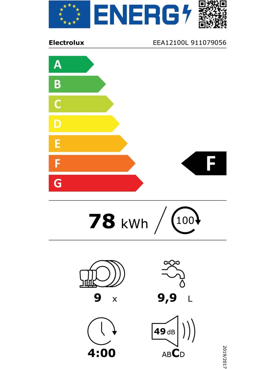 Electrolüx Eea12100L 5 Programlı Ankastre Bulaşık Makinesi Görseli