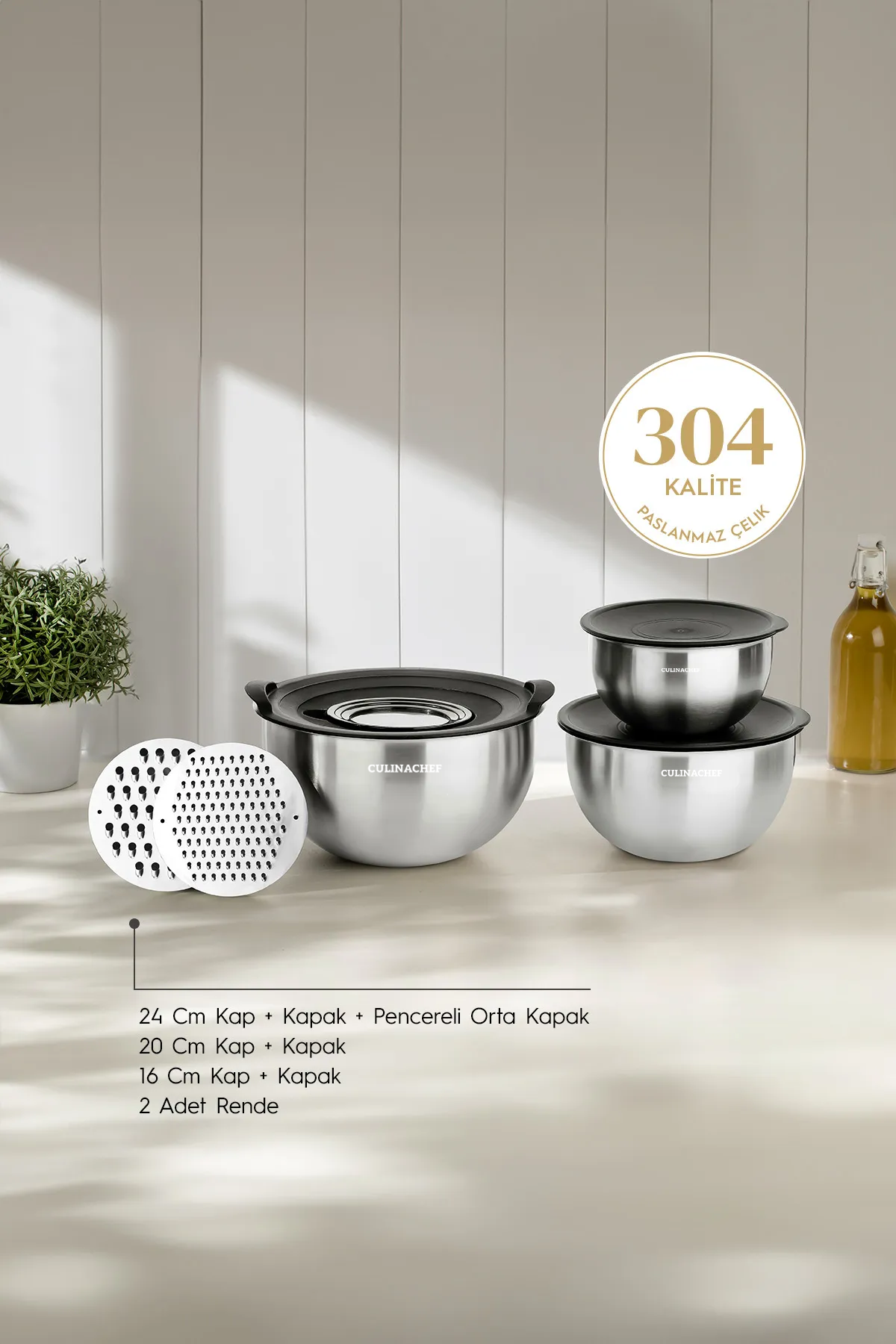CULINACHEF 3 Lü Gıda Hazırlama Seti