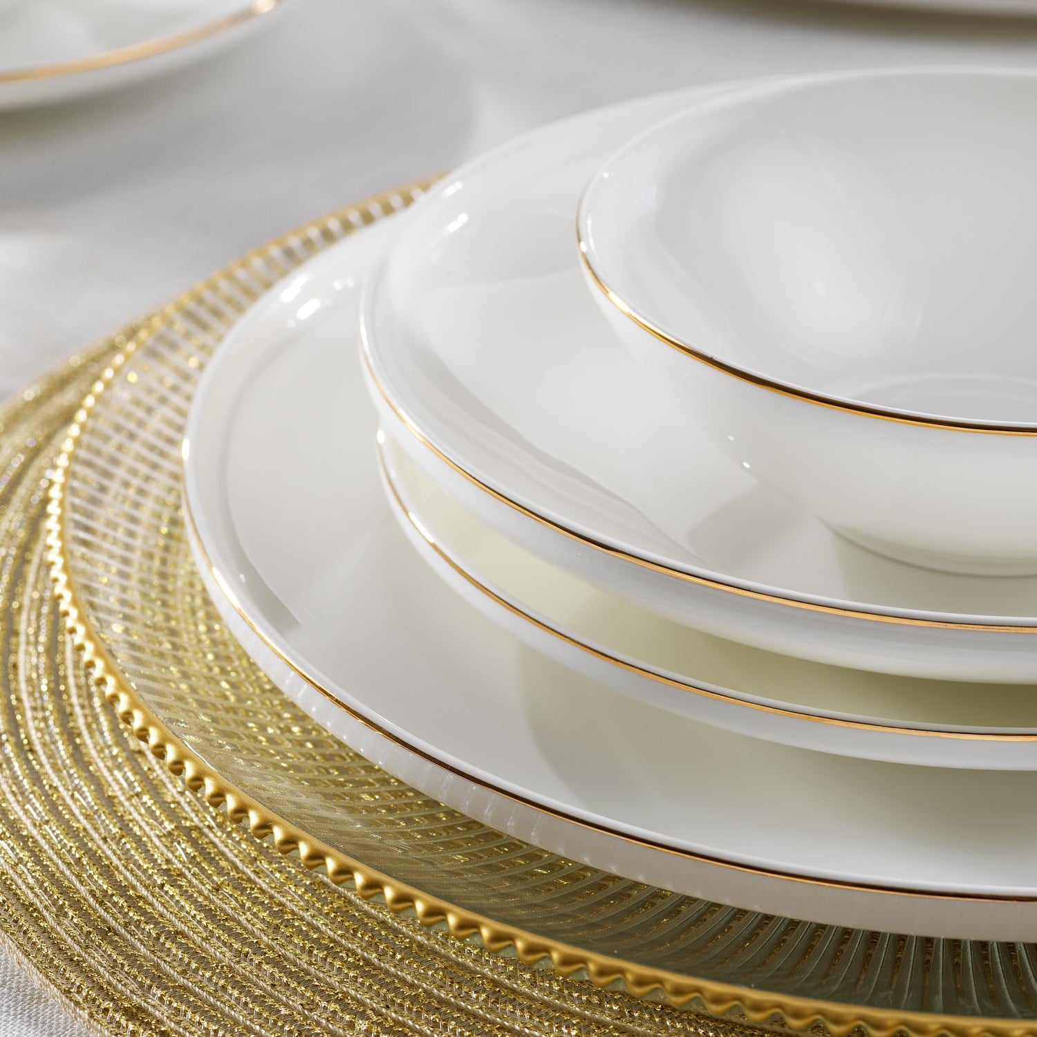 Schafer Chance Gold Yemek Takımı 56 Parça-Gold Görseli