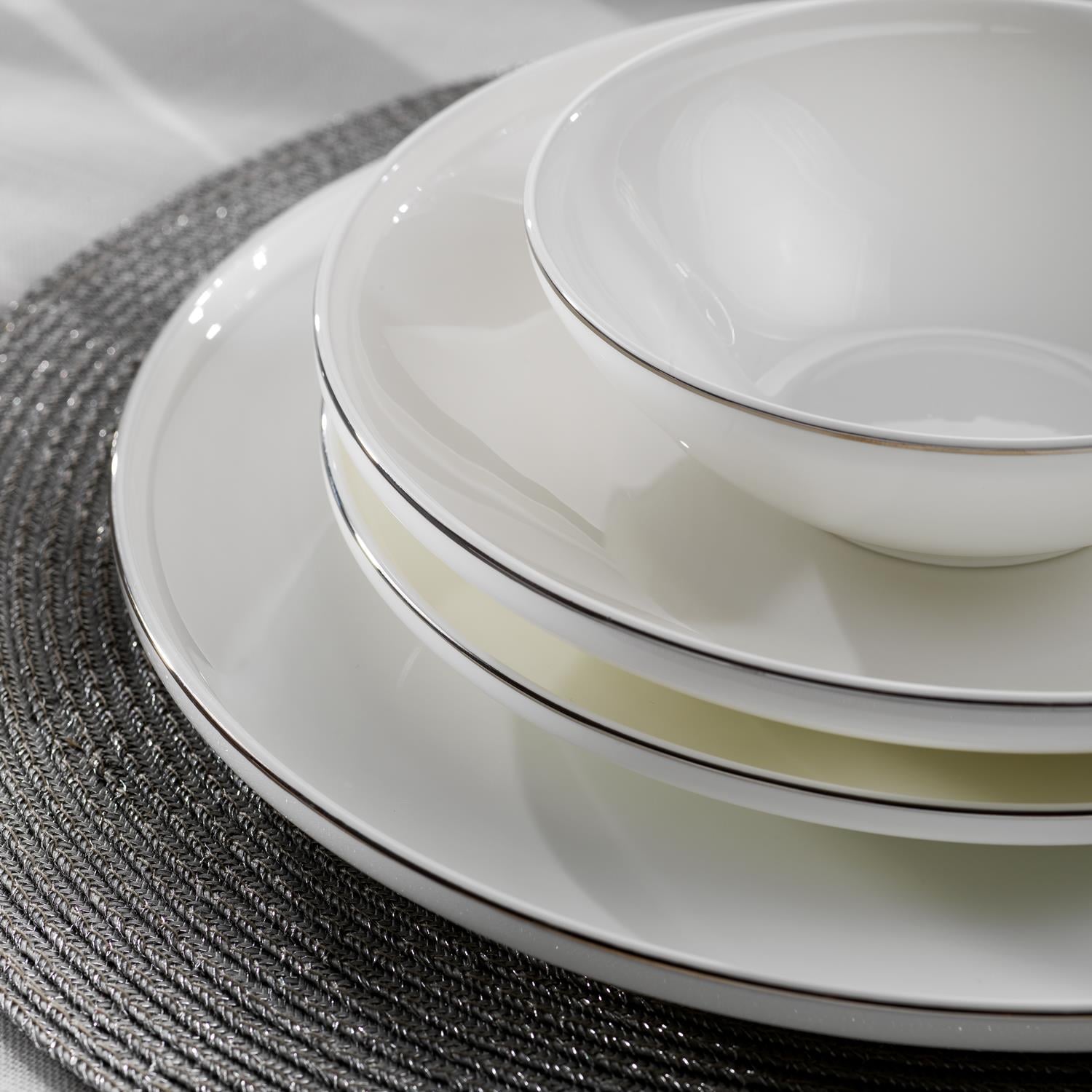 Schafer Chance  Yemek Takımı 56 Parça-Platin Görseli