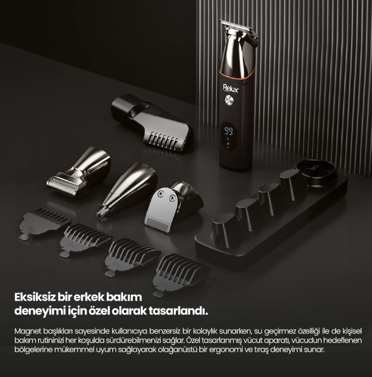 Relux Rpg7500 Groomexpert Erkek Bakım Kiti Görseli