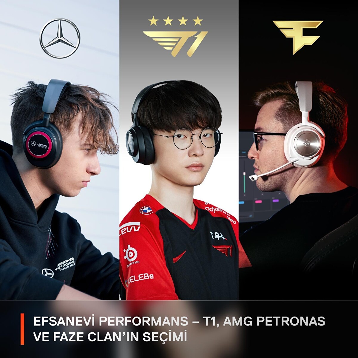 SteelSeries Arctis Nova Pro Kablosuz Kulak Üstü Oyuncu Kulaklığı Beyaz Görseli