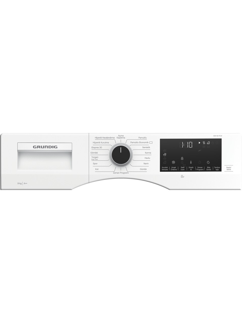 Grundig Gdh 92 Pcw 9 Kg Çamaşır Kurutma Makinesi Görseli