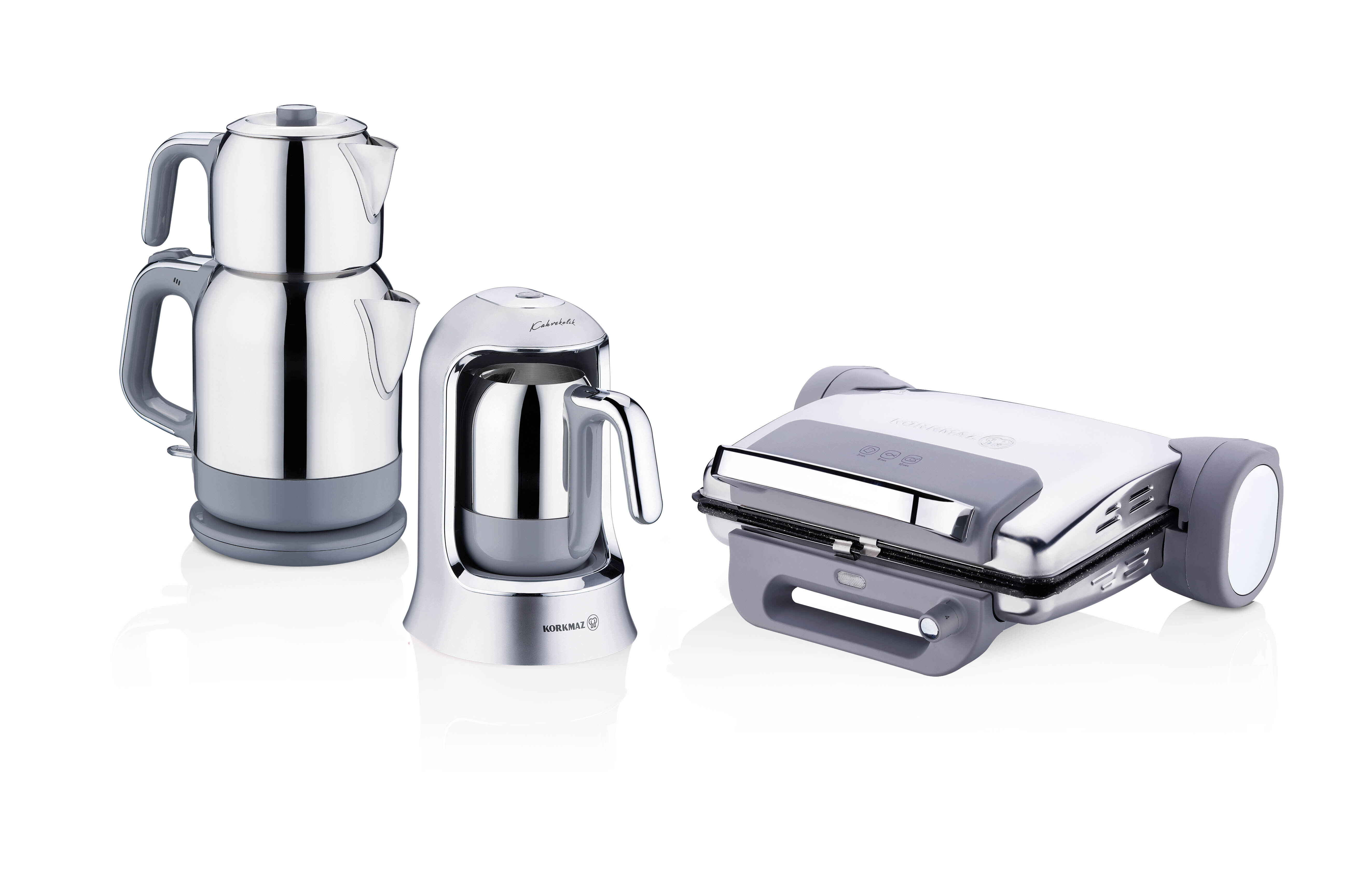 Korkmaz A1858 Inox 7 Parça Elektro Set