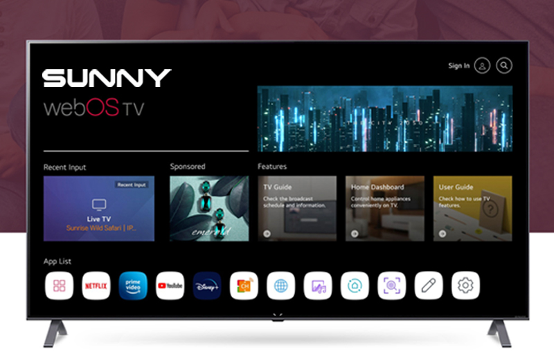 Sunny sn65qumln-w02m / Sn65qmn252c-s Frls Uhd 4k Qled Webos Tv