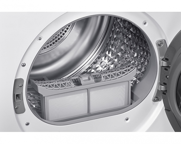 Samsung Dv90dg52a0aeah 9 Kg Çamaşır Kurutma Makinesi Beyaz Görseli