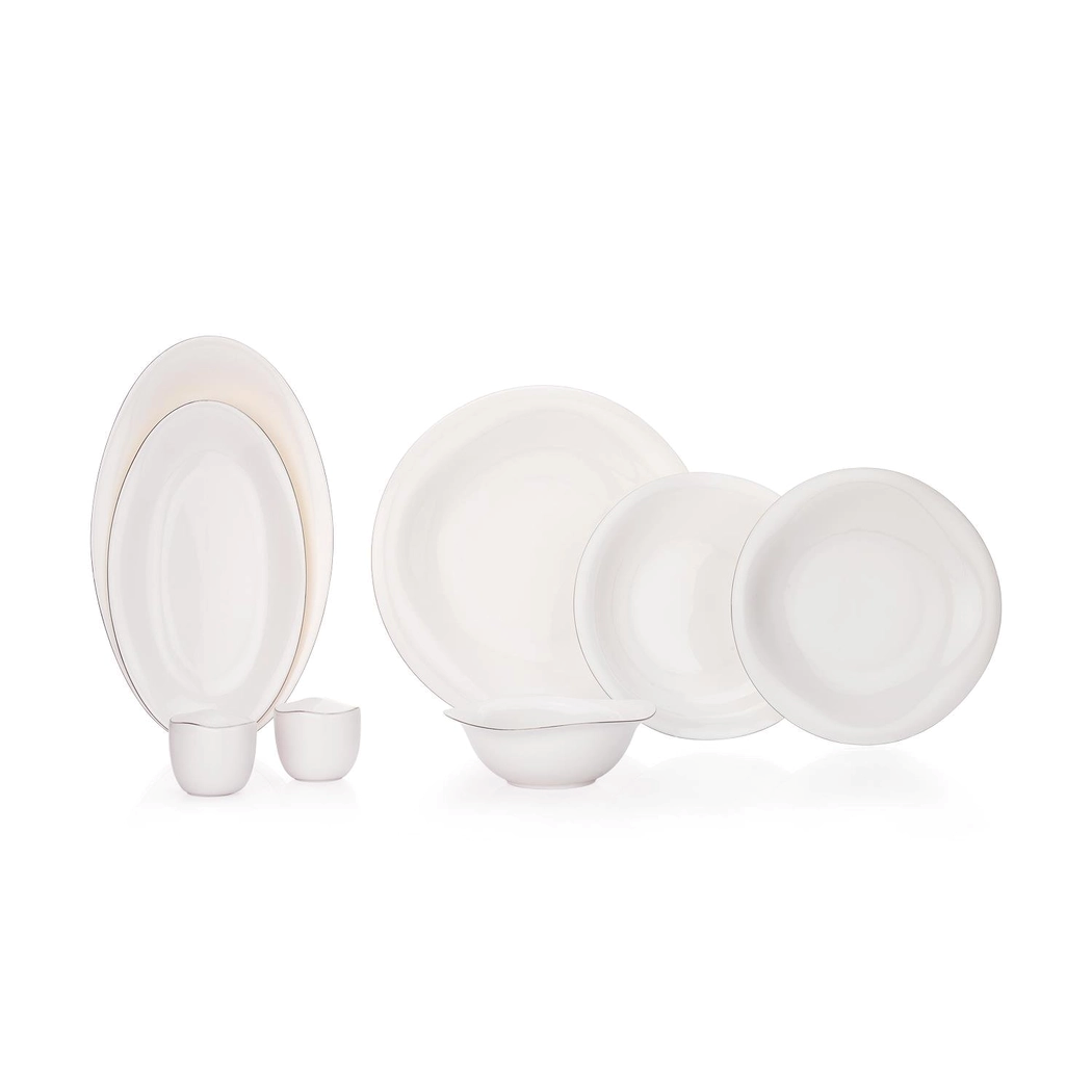 Schafer Superfine Bone Elixir Yemek Takımı 56 Parça-platin Görseli