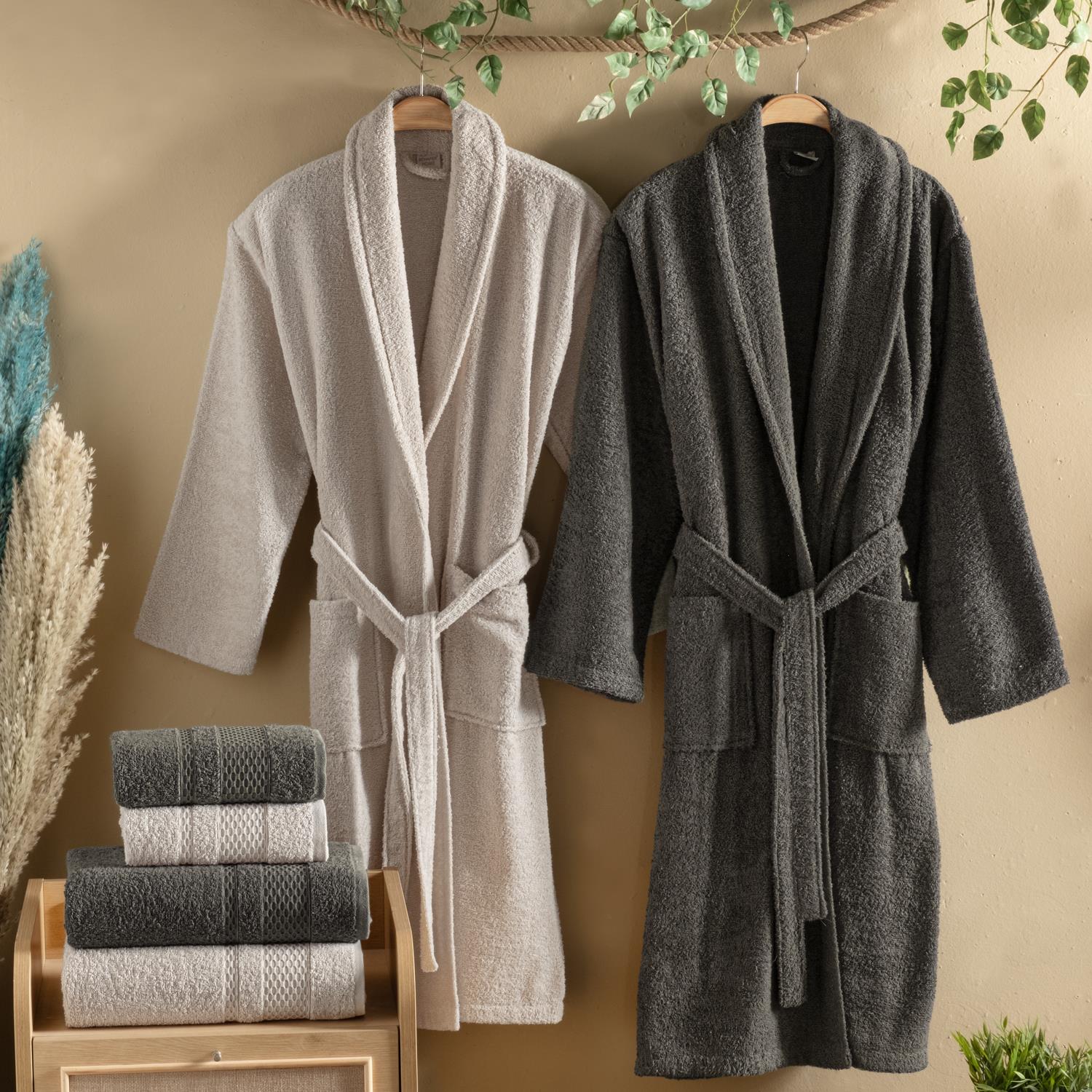 Schafer Home Arya Banyo Seti 6 Parça-bej/haki