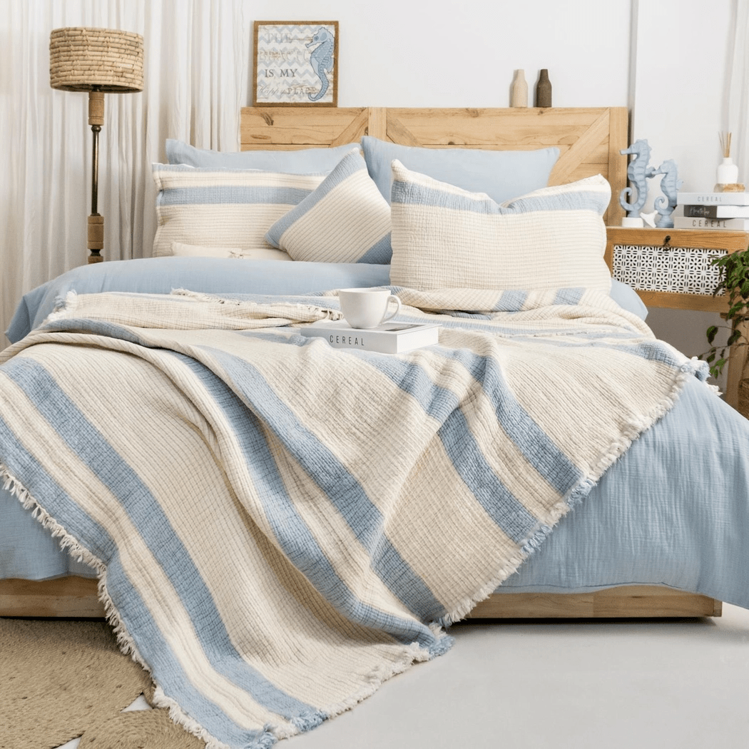 Schafer Home Enza Çeyiz Seti 8 Parça-mavi