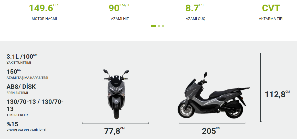 Volta RSX5 150 cc Benzinli Motosiklet Görseli