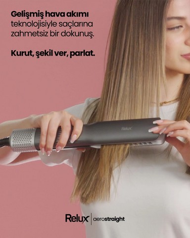 Relux Rhs9000B Aerostraight Havalı Saç Düzleştirici Blue Görseli