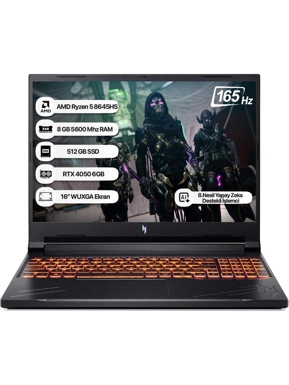 Acer Nitro V 16 Anv16-41-r3r6 Nh.qrvey.004 R5 8645hs 8 Gb 512 Gb Ssd Rtx4050 16
